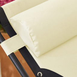 Neo Set of 2 XL Cream Zero Gravity Sun Loungers - Size: 1 Seater - Wilko - thumbnail 4