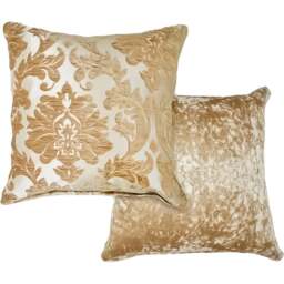 Serene Baroque Coffee Cushion Cover 43 x 43cm - Brown - Wilko