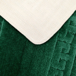 Velosso Greek Key Emerald Bath Mat Set - Green - Wilko - thumbnail 6