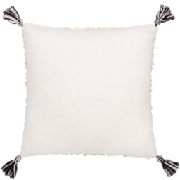 Hoem Cambre Mono Boucle Tasselled Cushion - Size: 50 x 50cm - Multi - Wilko - thumbnail 4