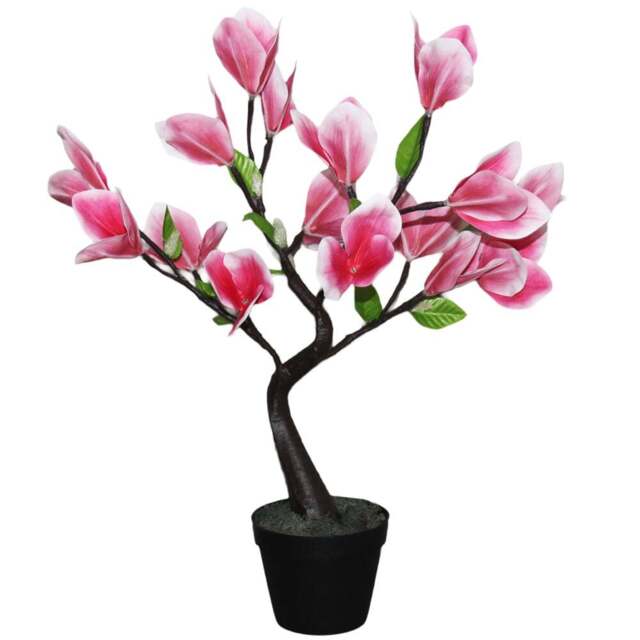 Avilo Warm White LED Pink Lily Tree Lamp - Size: 56 x 39 x 39cm - Wilko - image 1