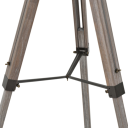 Portland Industrial Style Tripod Floor Lamp - Size: 63 x 63 x 155cm - Grey - Wilko - thumbnail 6