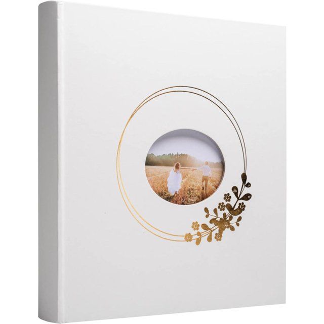 Exacompta White Photo Album 60 Sheets 100 Photos - Size: 4.7 x 30.3 x 32.8cm - Wilko - image 1