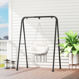 Outsunny Boho Cream White Hammock Chair - Size: 40 x 60 x 80cm - Wilko - thumbnail 5
