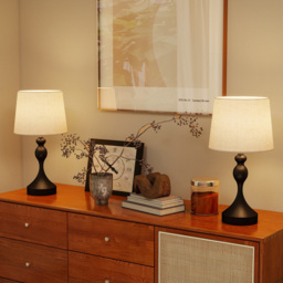Portland Black LED Table Lamp with USB Ports 2 Pack - Size: 54 x 28 x 28cm - Wilko - thumbnail 5