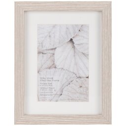 Grey Wood Effect Box Photo Frame 6 x 4 inch - Size: A6 - The Port. Co Gallery - Wilko - thumbnail 1