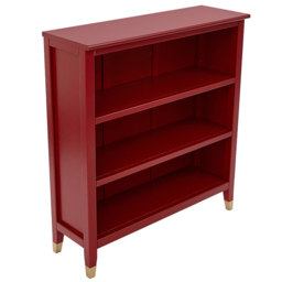 Palazzi 3 Shelves Red Bookcase - Size: 3 Shelf - Wilko - thumbnail 5
