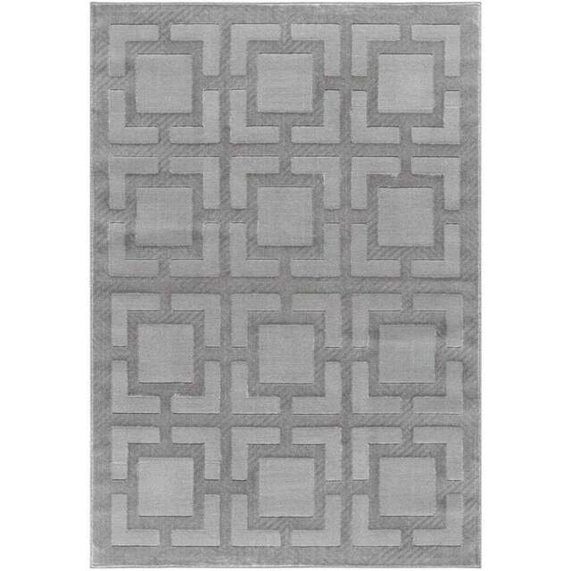 Desire Rugs Vellure Grey Metallic Sheen Maze Design Rug 60 x 220cm - Size: 220 x 60 x 1.1cm - Wilko - image 1
