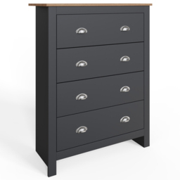 GFW Lancaster Slate Blue 3 Piece Bedroom Furniture Set - Wilko - thumbnail 4