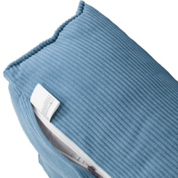 Living and Home Blue Corduroy Wedge Headboard Pillow with Side Pocket 180 x 50cm - Size: 50 x 180 x 20cm - Wilko - thumbnail 4