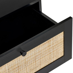 Julian Bowen Padstow 2 Drawer Black Bedside Cabinet - Wilko - thumbnail 7