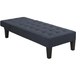 Dorel Adalynn Blue Linen Chaise Lounger - Size: 80 x 73 x 163cm - Wilko - thumbnail 6