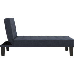 Dorel Adalynn Blue Linen Chaise Lounger - Size: 80 x 73 x 163cm - Wilko - thumbnail 5