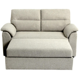 HGD Tivoli 2 Seater Oatmeal Woven Boucle Pull-Out Sofa Bed - Wilko - thumbnail 5