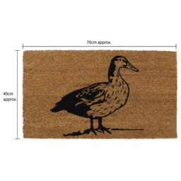 JVL Quackers Duck Latex Coir Door Mat 40 x 70cm - Brown - JVL Homewares - Wilko - thumbnail 7