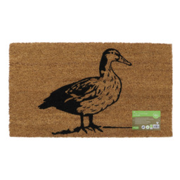 JVL Quackers Duck Latex Coir Door Mat 40 x 70cm - Brown - JVL Homewares - Wilko - thumbnail 4