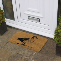 JVL Quackers Duck Latex Coir Door Mat 40 x 70cm - Brown - JVL Homewares - Wilko - thumbnail 3