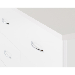 Seconique Nevada 6 Drawer White Chest of Drawers - Wilko - thumbnail 5