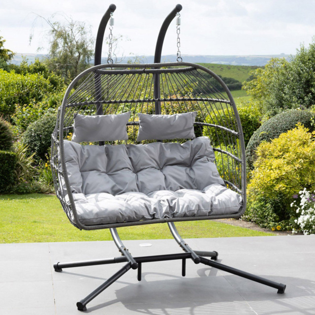 Artemis Home Haversham 2 Seater Light Grey Swing Chair - Wilko - image 1