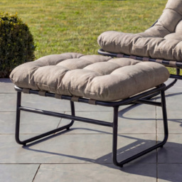 Artemis Home Solace Light Brown Garden Rocking Chair with Stool - Size: Single - Wilko - thumbnail 3