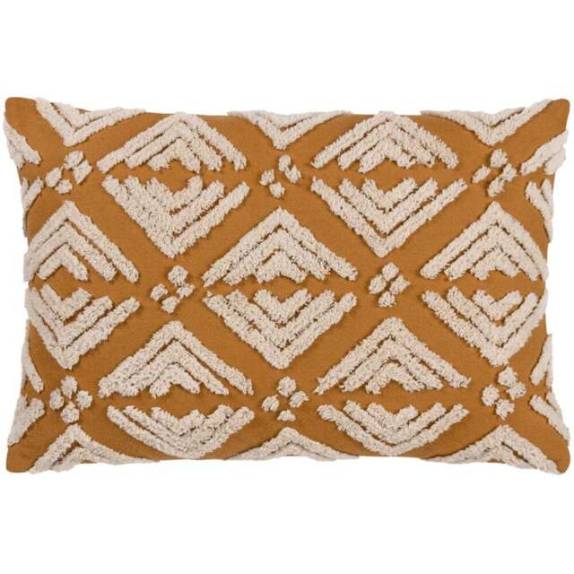Yard Taya Gold Tufted Cushion - Size: 60 x 40 cm - Yard Living - Wilko - image 1