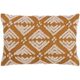 Yard Taya Gold Tufted Cushion - Size: 60 x 40 cm - Yard Living - Wilko - thumbnail 1