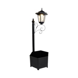 Solar Plant Pot Post Light Black - Wilko - thumbnail 7