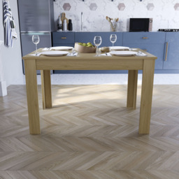 Vida Designs Medina 4 Seater Dining Table Oak - Brown - Wilko - thumbnail 6