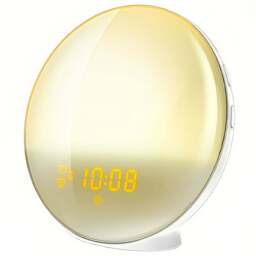 Jaoyeh Trading Colourful Electronic Alarm Clock Light - Size: 3 x 4 x 10cm - White - Wilko - thumbnail 1
