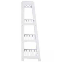 Premier Housewares Chester 4 Shelf White Bookshelf - Interiors by Premier - Wilko - thumbnail 5