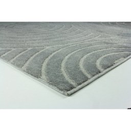 Eselle Rhythm Sculpt Grey Rug 160 x 230cm - Wilko - thumbnail 6