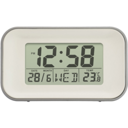 Acctim Alta Owl Grey Reflection Digital Alarm Clock - Size: 4.7 x 10 x 5.8cm - Wilko - thumbnail 3