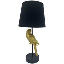 Acacia Home Black Shade Table Lamp 22.8cm - Size: 47 x 22 x 22cm - Multi - Wilko - thumbnail 1