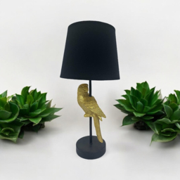 Acacia Home Black Shade Table Lamp 22.8cm - Size: 47 x 22 x 22cm - Multi - Wilko - thumbnail 3