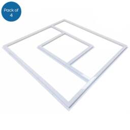 ENER-J 40W 6500K Cool White LED Panel Light 600 x 600mm 4 Pack - Size: 62 x 3 x 62.5cm - Wilko