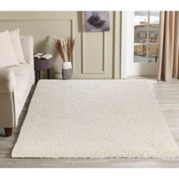 Desire Rugs Oxford Ivory Plain Shaggy Rug 80 x 150cm - Wilko - thumbnail 3