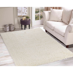 Desire Rugs Oxford Ivory Plain Shaggy Rug 80 x 150cm - Wilko - thumbnail 5