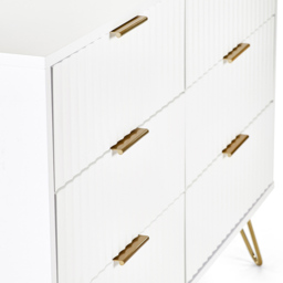 Julian Bowen Murano 6 Drawer Matt White Chest of Drawers - Wilko - thumbnail 7