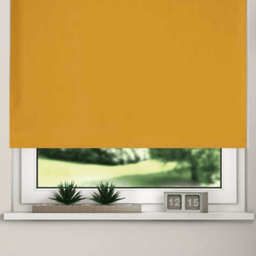 New EdgeBlinds Thermal Blackout Roller Blinds Ochre 140cm - Size: W 140cm x D 165cm - Yellow - New Edge Blinds - Wilko - thumbnail 4