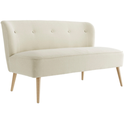 Beau 2 Seater Sand Blonde Wood Sofa - Cream - LPD Home - Wilko - thumbnail 3