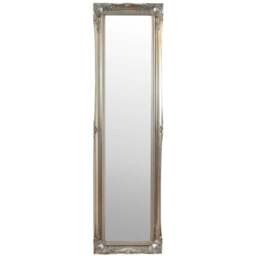 MirrorOutlet Hamilton Vintage Silver Antique Wall Mirror 167 x 45cm - Wilko