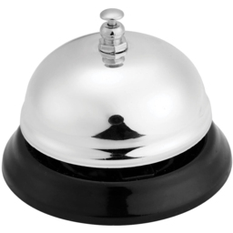 Service Silver Ring Bell - Size: 8 x 5 x 8cm - Wilko - thumbnail 1