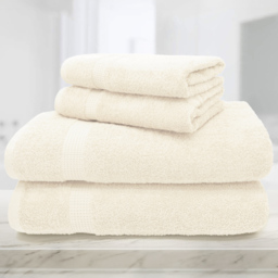 Mayfair Egyptian Cotton Cream Hand Towel Set of 2 - Wilko - thumbnail 4