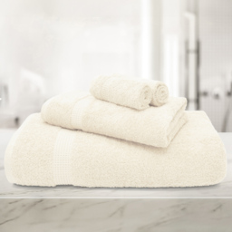 Mayfair Egyptian Cotton Cream Hand Towel Set of 2 - Wilko - thumbnail 3