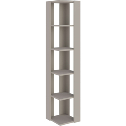 Decortie Nati Sandstone 5 Tier Tall Corner Bookcase Display Unit - Cream - Wilko - thumbnail 3