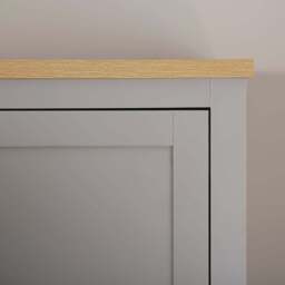 Wiltshire Double Door Grey Wardrobe - Size: 2 Door - Home Garden Direct - Wilko - thumbnail 5