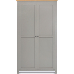 Wiltshire Double Door Grey Wardrobe - Size: 2 Door - Home Garden Direct - Wilko - thumbnail 3