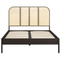 Birlea Margot King Size Black Bed with Rattan Headboard - Wilko - thumbnail 5