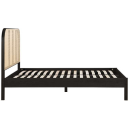 Birlea Margot King Size Black Bed with Rattan Headboard - Wilko - thumbnail 6