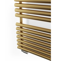 Terma Rolo Towel 2629BTU Brass Heated Towel Rail 1360 x 520mm - Size: 136 x 52 x 12.7cm - Gold - Wilko - thumbnail 6